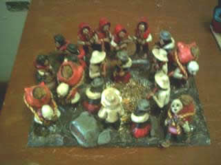 Pueblo festejando a la Cruz de Bellavista